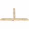 Ekena Millwork Eugene Rough Sawn Timber Gable Bracket, Douglas Fir, 84"W x 53"H x 4"D x 6"F, 15/12 Pitch GBW084X53X0406EUG00RDF - alternate 4